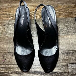 Jil Sander Black Pumps Size 37.5 with Box